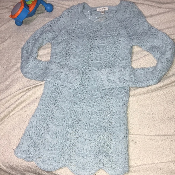 Jessica Simpson Sweaters - Metallic Knit Mini Sweater Dress 👗